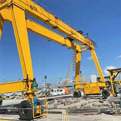 Cần cẩu Gantry gắn trên đường sắt 100 tấn